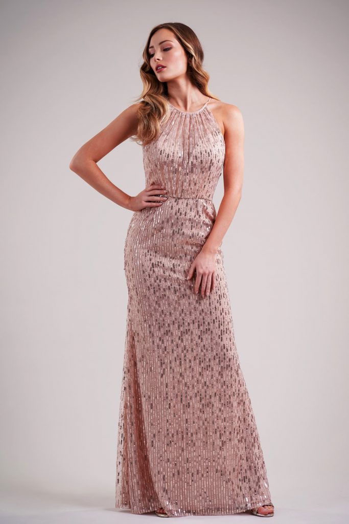 Formal dress with sequins