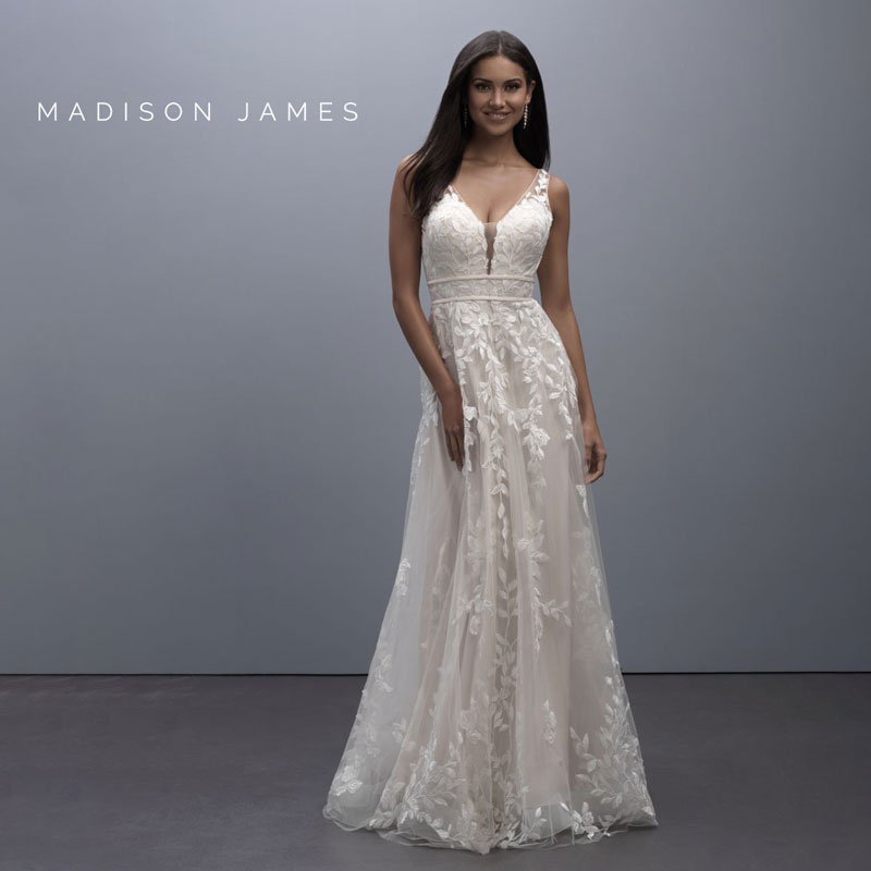 Sleeveless Boho Wedding Dress from Madison James
