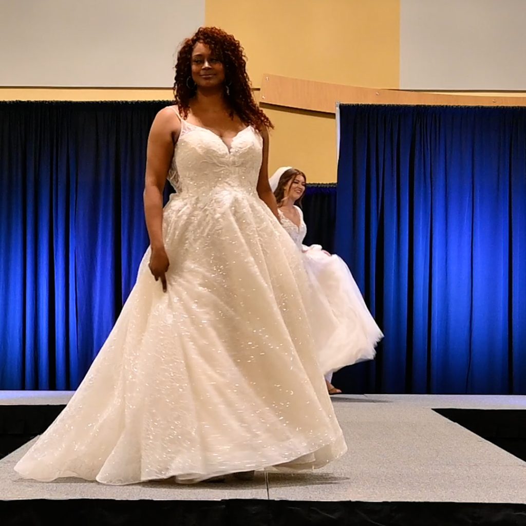 Sparkly ballgown wedding dress
