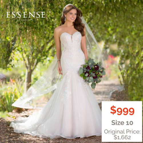 Strapless Fit And Flare Bridal Gown
