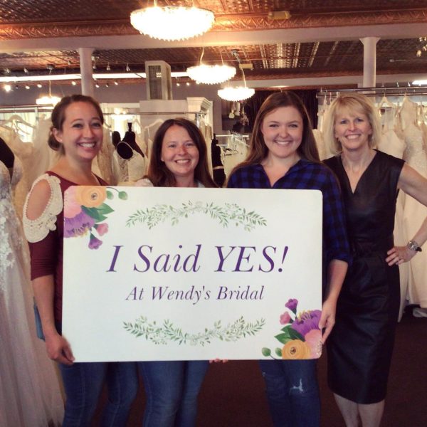 I Said Yes at Wendy's Bridal Cincinnati
