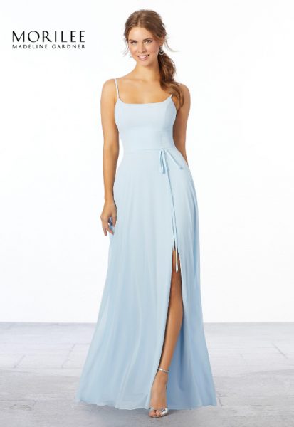 long-light-blue-bridesmaid-dress-spaghetti-straps