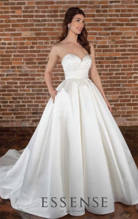 Classic strapless ballgown wedding dress