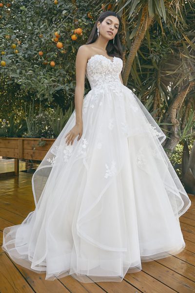 Strapless ballgown wedding dress
